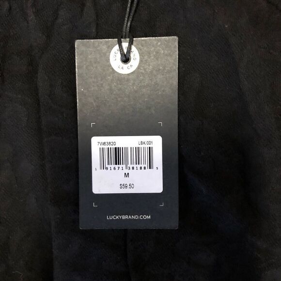 Lucky Brand Jacquard Cold Shoulder Top    - Picture 7 of 8